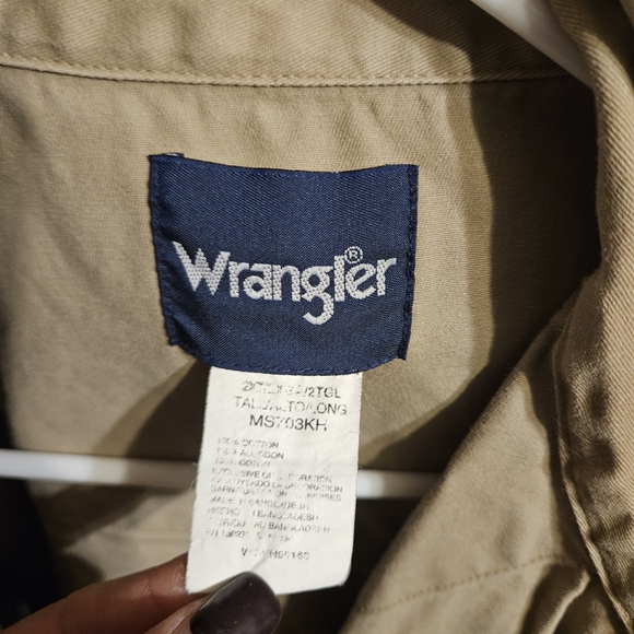Wrangler Men's Light Brown Shirt Jacket - Picture 2 of 2